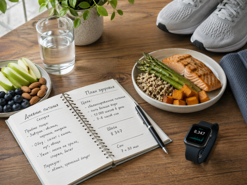 Дневник питания и план тренировок помогают понять, почему вес не снижается