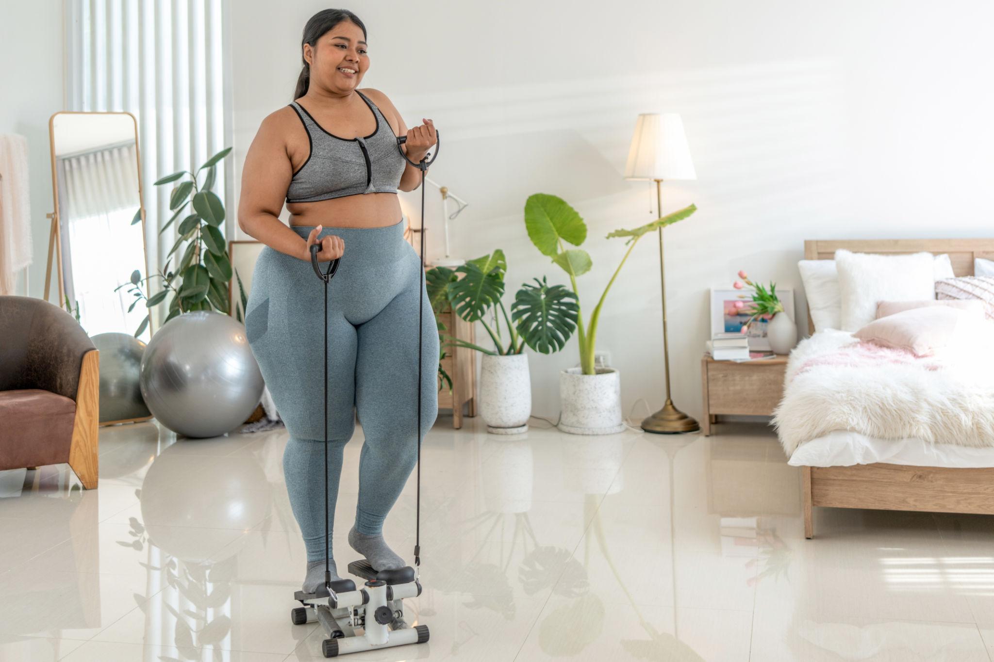 Низкоударные шаги для людей с большим весом